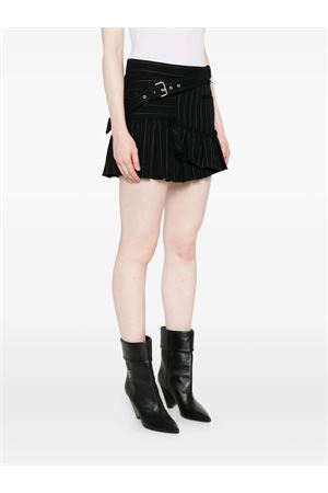 Maddy pinstripe ruffled skirt ISABEL MARANT | JU0412FAC4E03I01BK